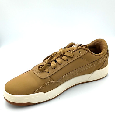 Puma Skate Sneakers Shoes Leather Soft Foam Brown Men's Size 8.5 New w/ Box