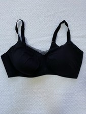 Honeylove Crossover Wireless Bra Black Size 1X Fits 40C/40D 