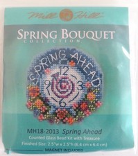 Mill Hill Spring Bouquet Collection Glass Bead Kit w/ Treasure  "Spring Ahead"