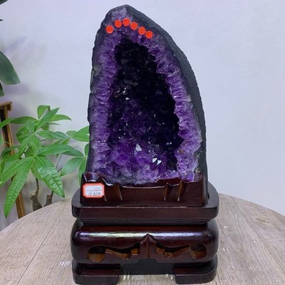 37LB Natural Amethyst Cluster quartz cluster crystal mineral specimen gift +base