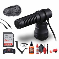 Canon DM-E100 Directional Microphone  64GB Ultra Memory Card  More Bundle