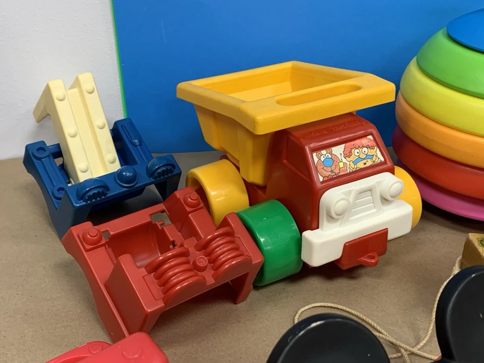 Vintage Mixed Toy Lot Sesame Street Train Mickey Tupper Toys Johnson & Johnson - Image 4 of 4