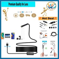 USB Endoscope Camera 1m Waterproof 6 LED Lights for Android & Windows Inspection