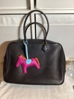 Auth Vintage Hermes Black Plume 32 Bag, Ardennes Leather