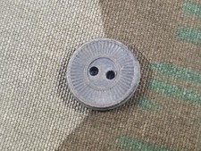 WWII German 15mm Gray Green Pressed Paper Wehrmacht Button Army Shirt Tunic x 1
