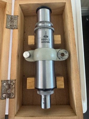 Measuring Microscope w/ Reticule Micrometer Scale MIR-3 Made in USSR