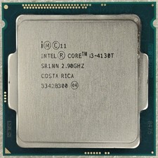 i3-4130T CPU Intel Core i3 Dual-Core 2.90GHz 5GT/s 3MB Cache Processor Tested