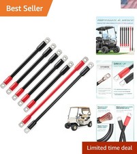 Efficient 4 Gauge Golf Cart Battery Cable Set for EZGO TXT/Medalist - 7 Pieces
