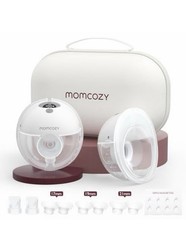 Momcozy M5 Wearable Electric Breast Pumps Hands Free Lilac Carry Case 2 pack