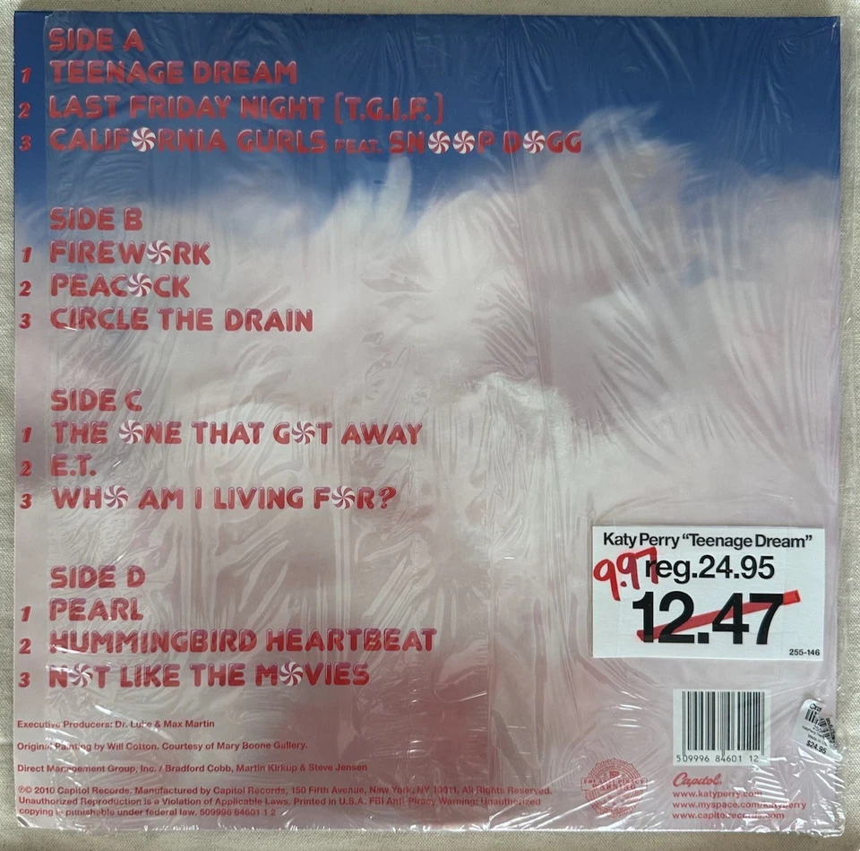 Katy Perry ‎– Teenage Dream 2LP White 2010 US NM - Image 3 of 4