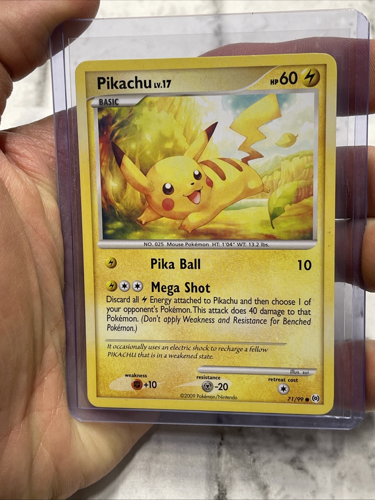 Pokémon TCG Pikachu LV. 17 Platinum Arceus 71/99 NM Near Mint Pokemon Card TCG