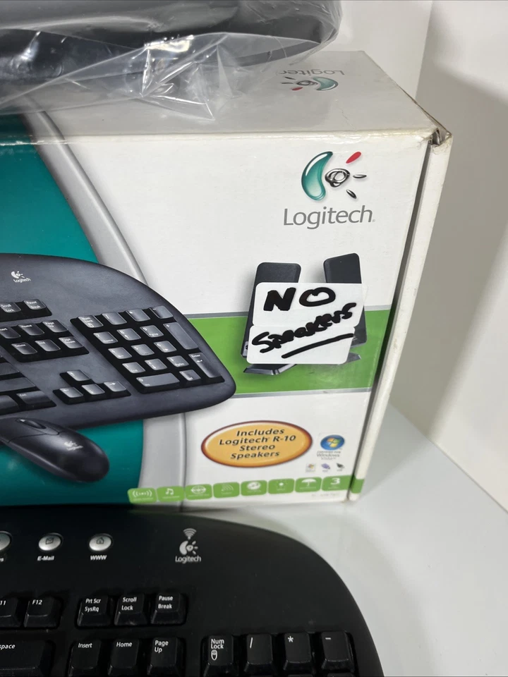 Logitech Wireless Internet Pro Tactile Cordless Keyboard Mouse Model Y-RAJ56A - Image 2 of 4