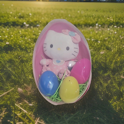 Easter Egg gift set ty Hello Kitty doll & Ferrero Rocher Chocolate