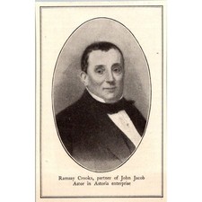 Ramsay Crooks Partner of John Jacob Astor in Astoria 1903 Clipping SAI6-M10