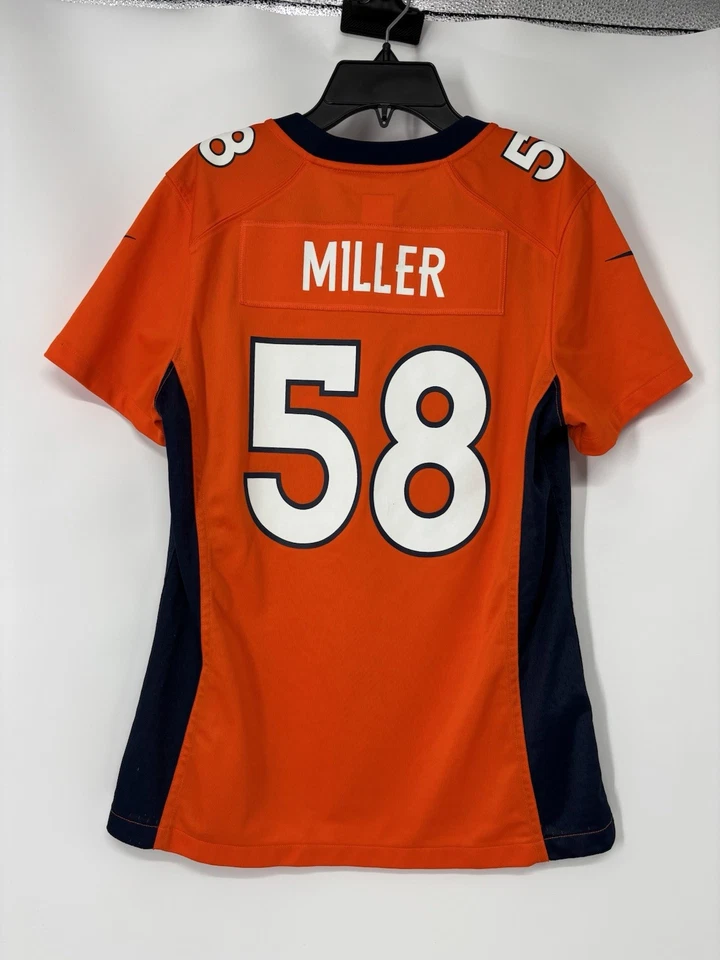 Camiseta Von Miller Denver Broncos #58 NFL Nike On Field laranja masculina média - Imagem 2 de 4