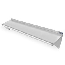 Commercial Stainless Steel Restaurant Kitchen Shelf Wall Shelving - 14" x 48"
