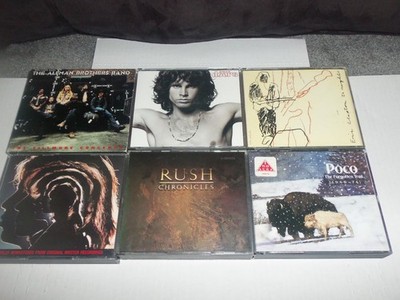 CLASSIC ROCK  BOX SETS  Lot of 6:   ALLMAN BROS.-DOORS-RUSH-ROLLING STONES-CLAPT