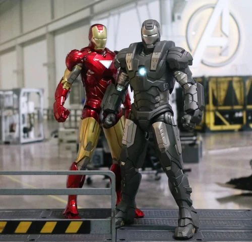ZD Toys Iron Man 2 Movie Figure Iron man Mark MK6 & War Machine 7" Action Figure - Picture 4 of 28
