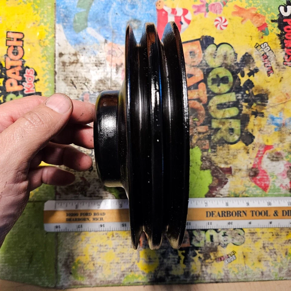 Ford Mercury Montclair 1958 autopista de peaje Cruiser 383 polea bomba de agua fabricante de equipos originales 2 ranuras Foto 2 de 3