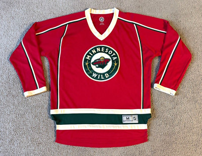 VTG NHL Apparel Minnesota Wild Embroidered NHL Hockey Jersey - Size Medium
