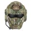 Tactical Full-Face Helmet With Built-in Headset & Anti-Fog Fan - For Airsoft, Hunting | Fits 52-62cm