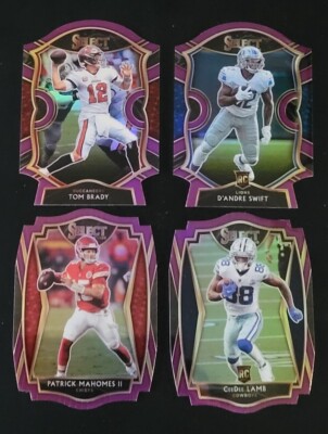 2020 Select Football PURPLE DIE-CUT PRIZMS with Rookies 1-200 You Pick