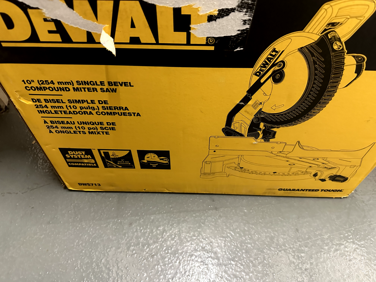 【未使用品】Dewalt miter saw DWS713 DEWALT DWS713 10 inch Compound Miter Saw 885911570817| eBay