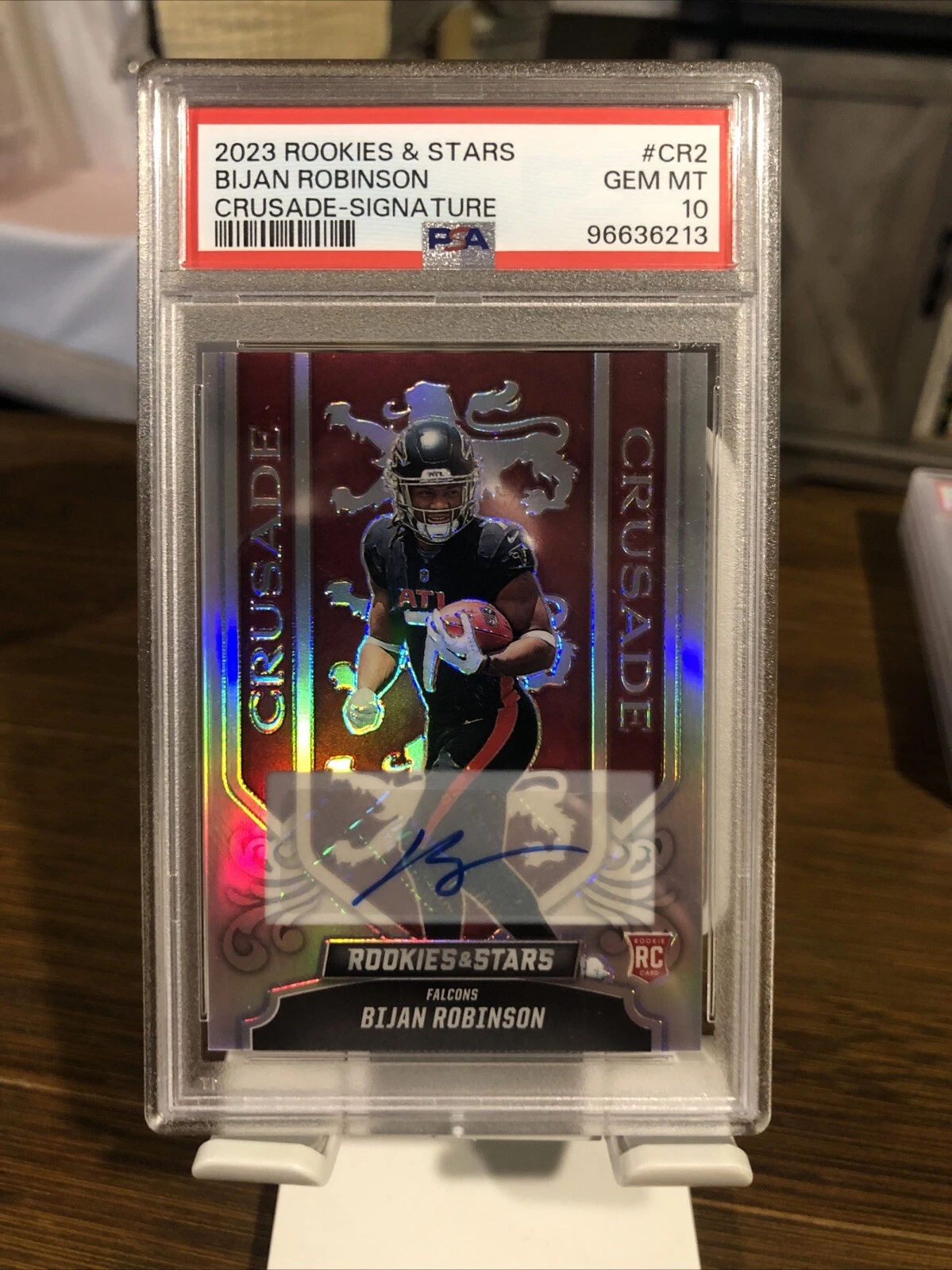 Bijan Robinson Panini Rookies & Stars Crusade #CR2 Signature