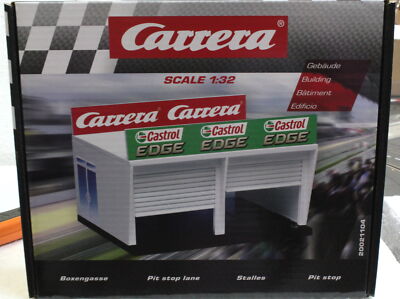 Carrera 21104 Pit Stop Lane for Double Garage 1:32 Slot Car Building