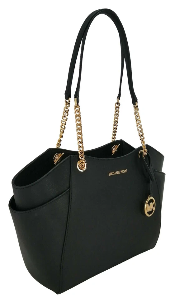 Michael Kors Shoulder Bag Black Medium to Large Top Zip Tote Leather Handbag - Image 2 of 4