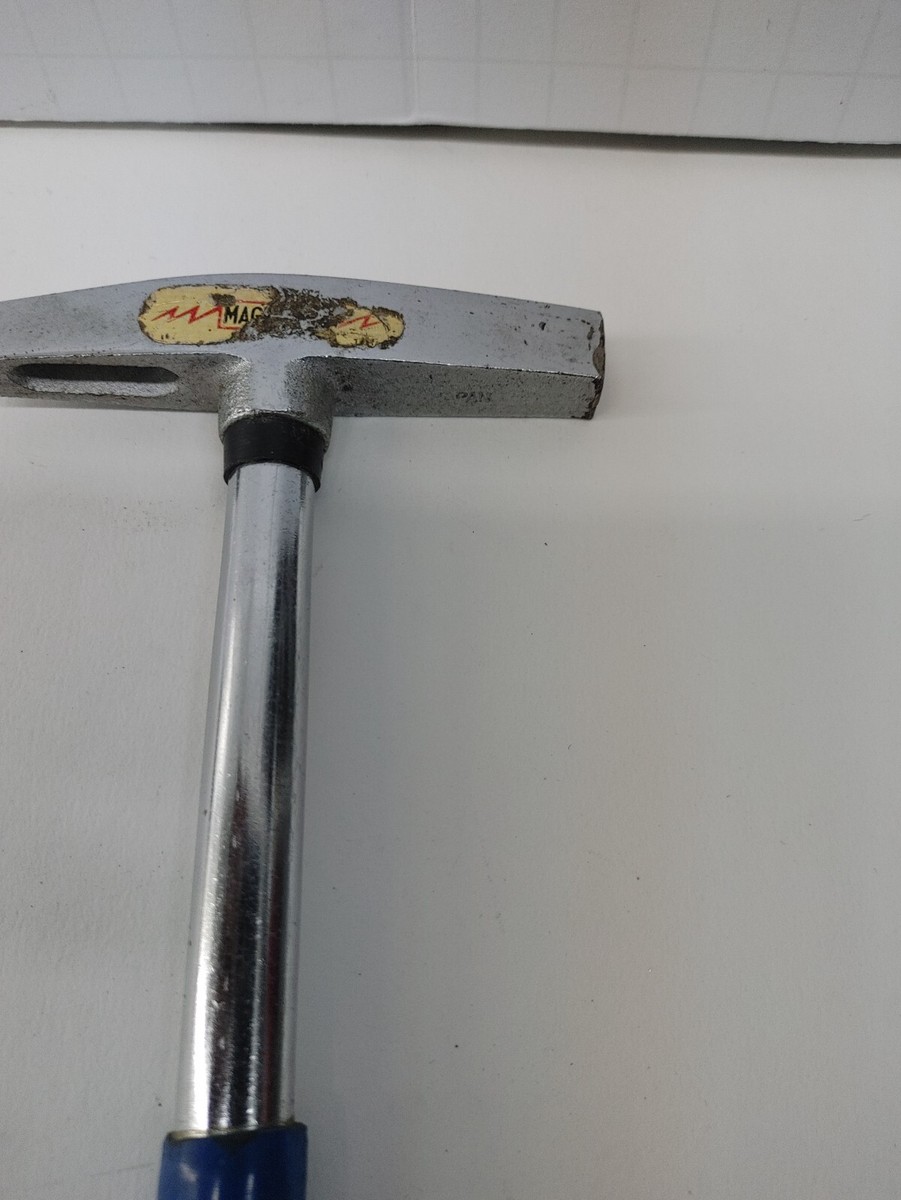 Oxwall magnetic Hammer 10 Inch blue Rubber Grip Japan Tool Vintage