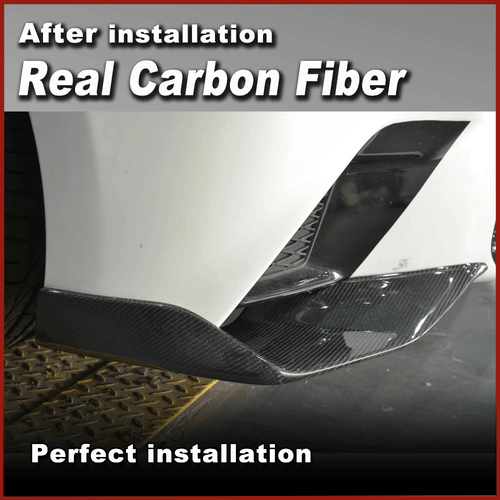 For Lexus GS350 GS F Sport 2013-2015 REAL Carbon Front Bumper Lip Spiltter Flaps - Bild 6 von 12