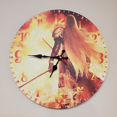 HORLOGE AU MUR FINAL FANTASY VII 7 CLOUD SEPHIROTH SQUARE