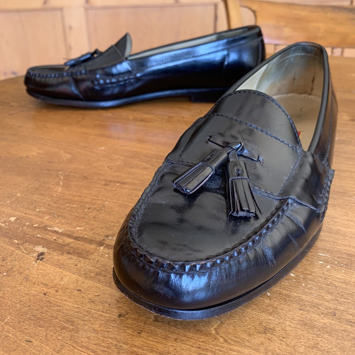 Cole Haan Black Tassel Loafers COLE HAAN Size 10 Black Leather Tassels Loafers – Sui  main image 2