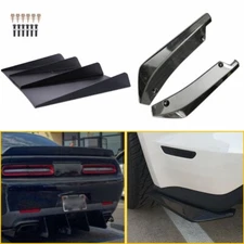 Rear Diffuser 4 Fins Bumper Spoiler Lip Splitter Body Kits+Diffuser Splitter USA