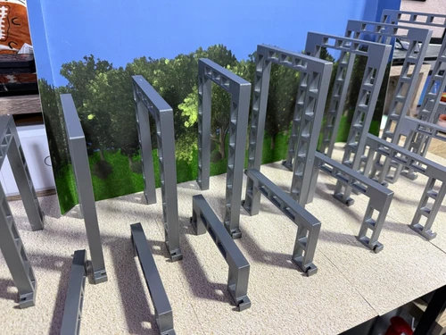 G Scale 15 Piece Graduated Trestle Set Compatible with All Track Types