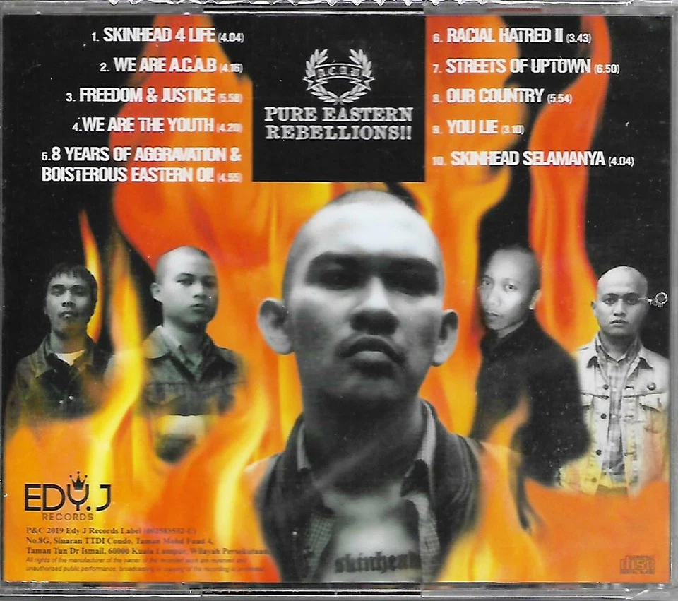A.C.A.B. Skinhead 4 Life CD Reissue EP Album Punk Oi Skinhead Music Mint ACAB - Image 2 of 4
