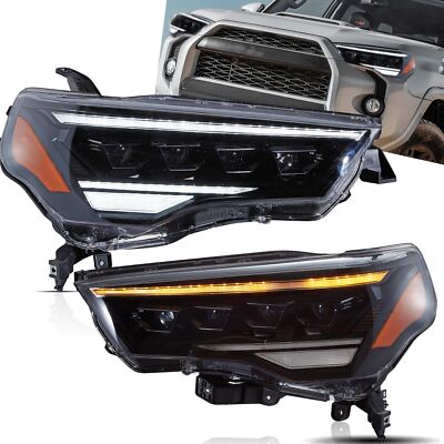 VLAND Headlights For Toyota 4Runner 2014-2024 FULL LED 4 Projector Front Lamps*2