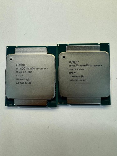 Lot De 2 Processeurs Intel Xeon E5-2680 V3 SR1XP - 12 Cores - Occasion