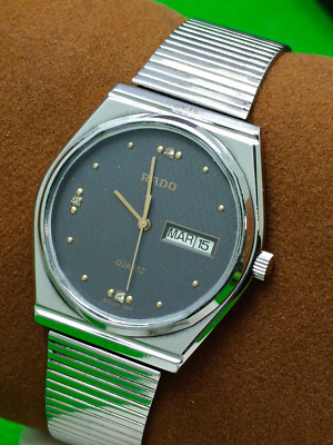 vintage Rado watch 7 Jewels Day / Date Indicator Quartz | eBay