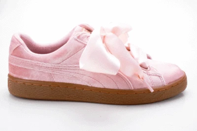 Puma Basket Heart VS WN's 366731 02 Damen Sneaker silber-pink-gold
