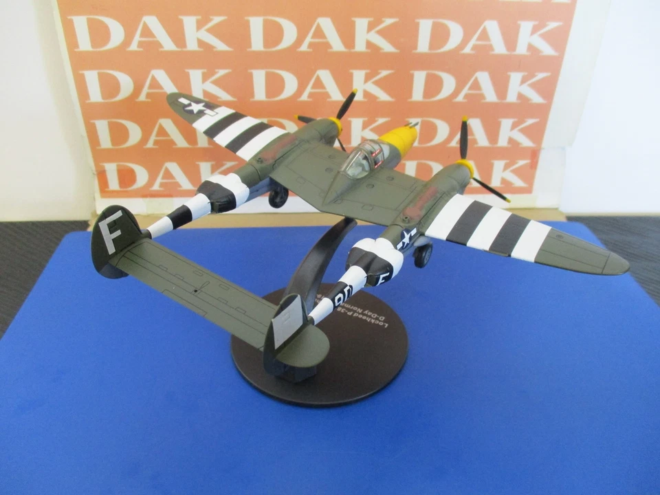 Die cast 1/72 Modellino Aereo Aircraft Lockheed P-38J Lightning D-Day 1944 - Immagine 3 di 4