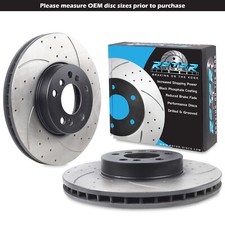 ROTORDISCS DISCHI FRENO SCANALATI ANTERIORI BMW X5 E53 3.0D 3.0i 4.4i 00-06