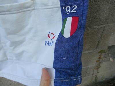 Maillot Cycliste Vintage CARRERA JEANS TASSONI - Nalini - Blanc - Taille L - 1992