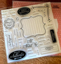CTMH D1401 AUTHENTIC One of a Kind,All About Me,100 GUARENTEED, stamp Approval