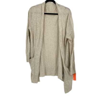 Madewell Beige Cotton Blend Cardigan Cozy Versatile