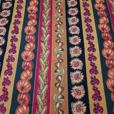 Harvest Medley BTY Kensington Quilting Treasures Fall Pumpkin Stripe