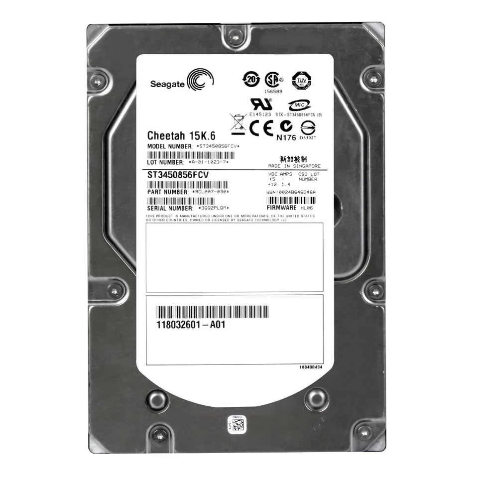 Hard Drive EMC 118032601-A01 ST3450856FCV 450GB 15K 8MB FC 4Gbps 3.5'' - Image 3 of 3