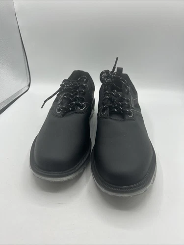 Men's Black Golf Shoes Nailless Sole Lightweight No-Slip Walking Shoes 10.5 - 44