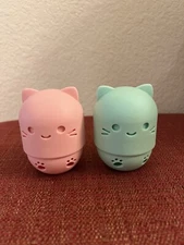 AOA Studio Makeup Sponge Holder, Cosmetic Blender Silicon Travel Case - 2 PCS